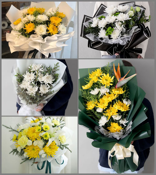 贵州黔西南州望谟县白事花束代送